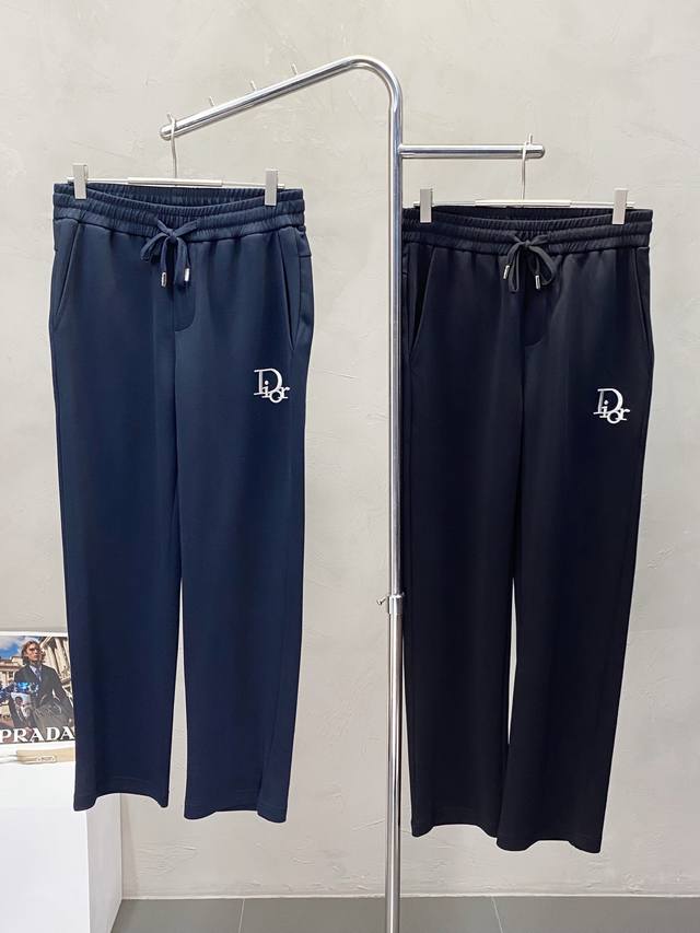 Dior Exclusive New Spring/Summer Casual Pants High-End Version! Custom-Made Fabr
