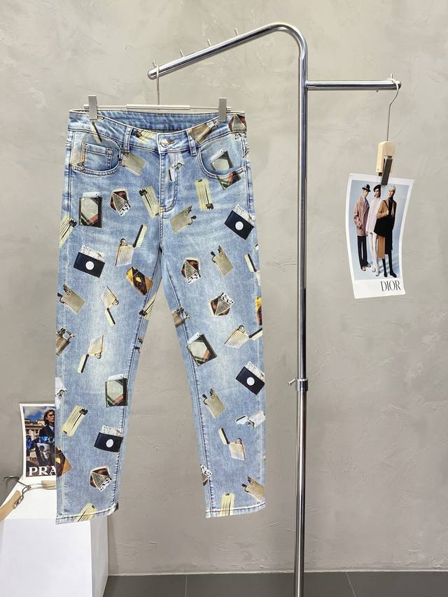Dolce & Gabbana Exclusive New Arrival Casual Denim Pants Premium Version! Custom