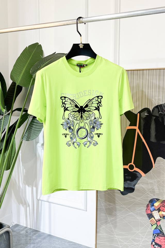 Valentino 2025Ss Snake Year New Year's Edition Spring/Summer Premium Short-Sleev