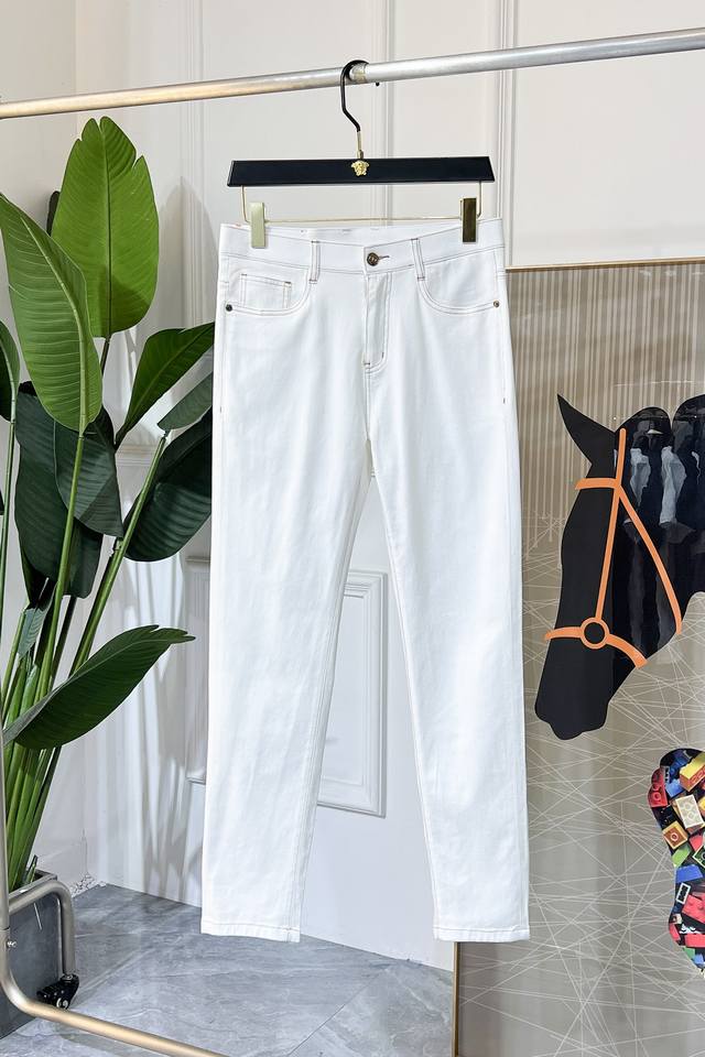 Ysl 2025Ss Snake Year Spring/Summer Denim Pants. Original Design 1:1 Reproductio