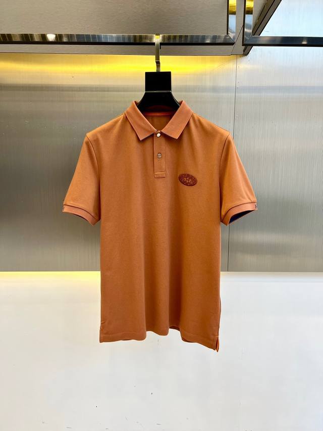 Herm S, 2025 Summer New Arrival Men's Collared Short-Sleeve Polo Shirt. Made Fro