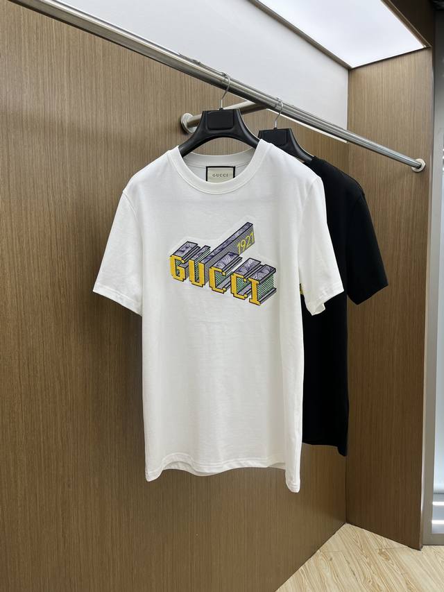 New Guc Ss Spring/Summer New Arrival Exclusive Store Latest Short-Sleeve Round-N