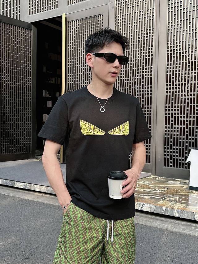 Fendi 25Ss Spring/Summer New Arrival Exclusive Store Latest Short-Sleeve Round-N