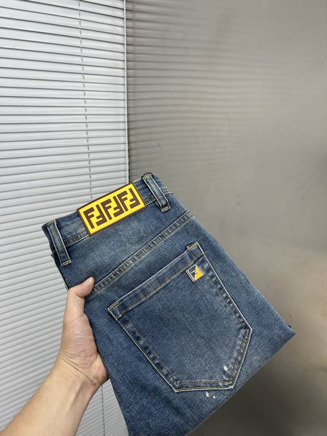 Fendi 2025 Ss New Original Denim Pants Super Customized Original Hardware Super