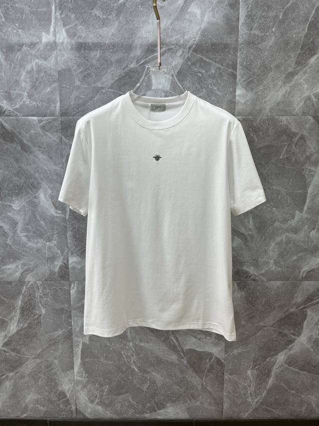 Dior 2025 Spring/Summer New Arrival Heavyweight Round Neck Short-Sleeve Shirt No