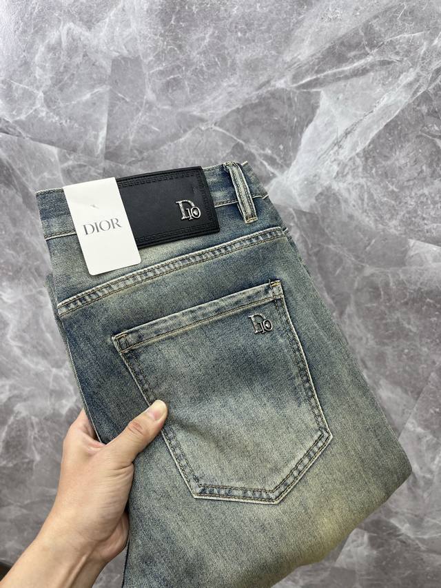 Dior 2025 New Men's Denim Pants With Excellent Elasticity. Exclusive Release, Av