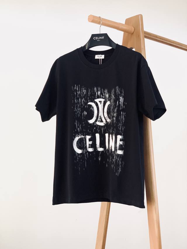 Celine 2025 Spring/Summer New Arrival Letter T-Shirt, A Must-Have For Those Seek