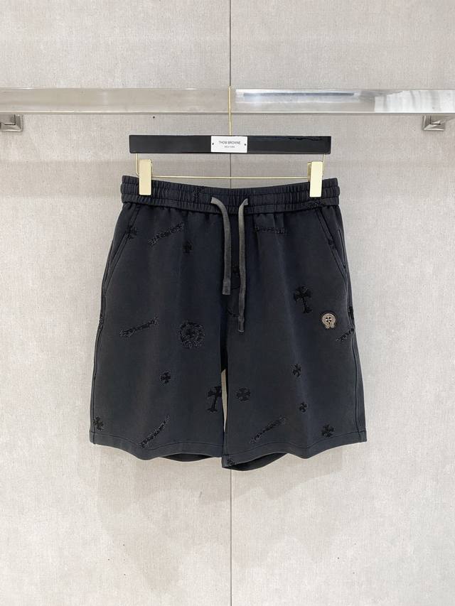 Chrom*2025 New Cotton Shorts Heavy-Duty Washed Sizes: M-3Xl