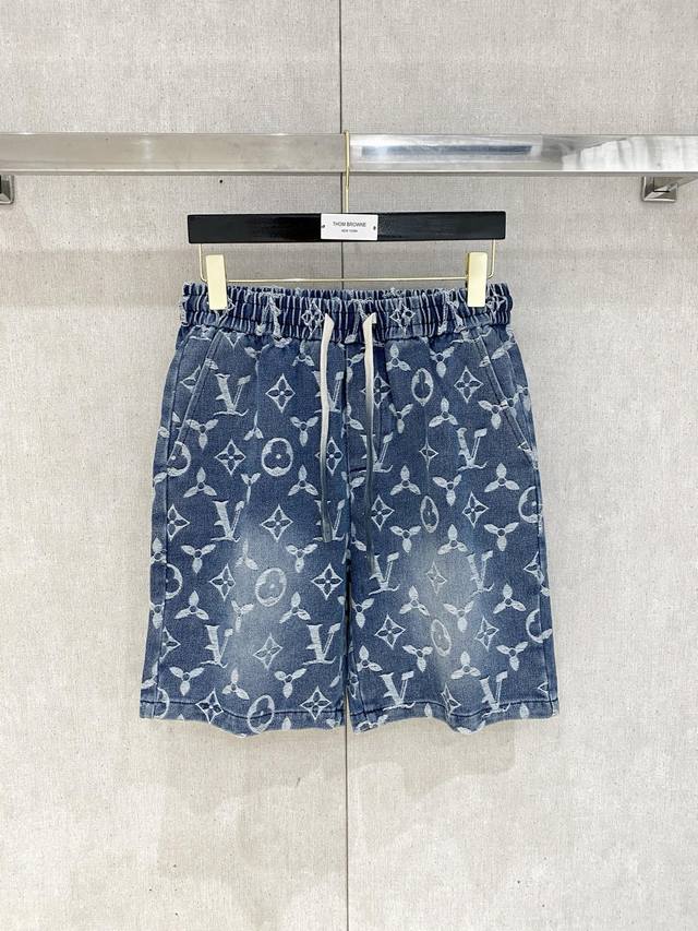 Lv*2025 New Arrival Denim Shorts Heavy-Duty Washed Size: M-3Xl