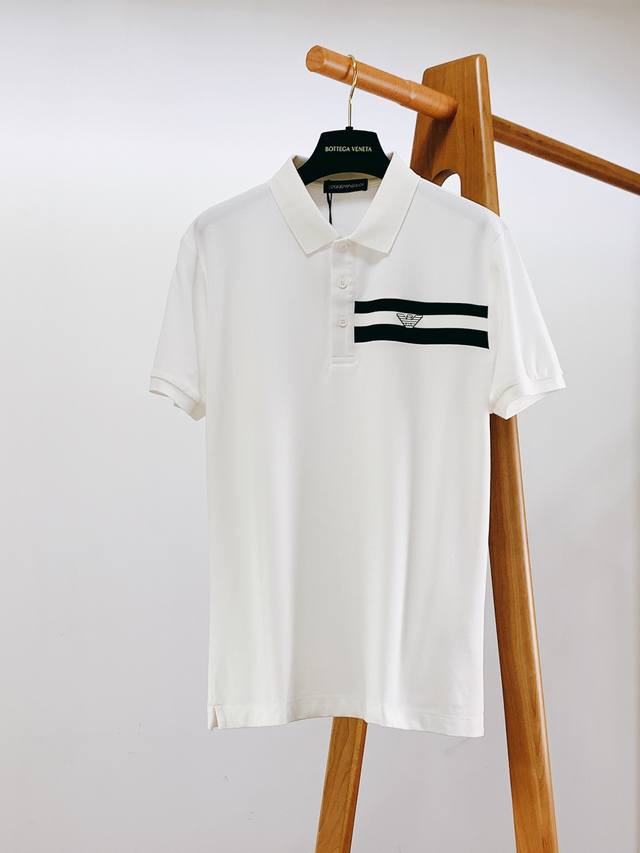 Emporio Armani 2025 Ss Spring/Summer New Arrival Fashionable Casual Collar T-Shi