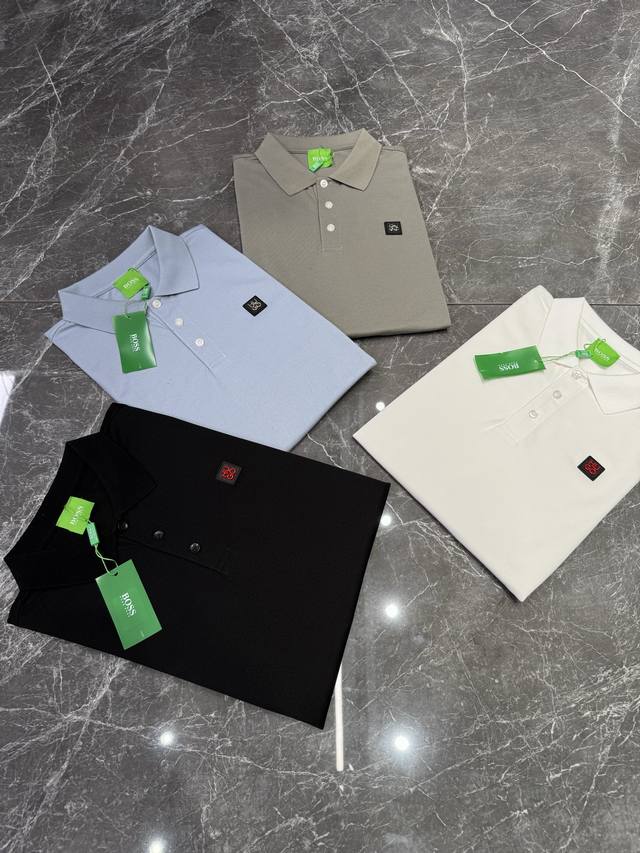 Boss 25Ss New Recommendation: Custom-Made Leather Logo Polo Shirt With Original
