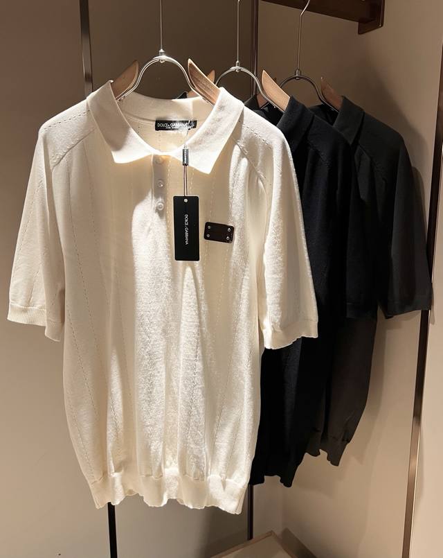 Dolce & Gabbana 2025 Spring/Summer New Arrival Short-Sleeve Knit Sweater, Availa