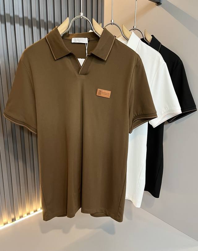 Bc-Brunello Cucineli 2025 Spring/Summer New Arrival Men's Short-Sleeve Polo Shir