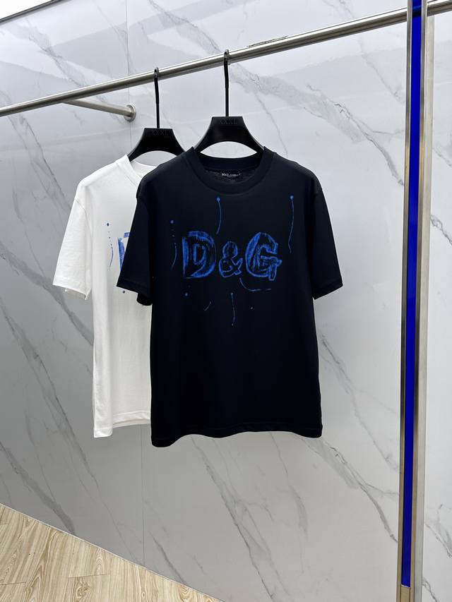 Dg*Dolce & Gabbana 2025 Fall/Winter New Arrival Round Neck Base Layer T-Shirt, 3