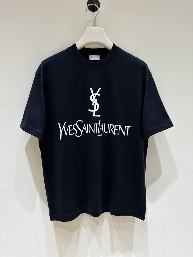 New Arrival T9 - Ysl Family Men's Fashion-Style 100% Cotton Round Neck Short-Sle