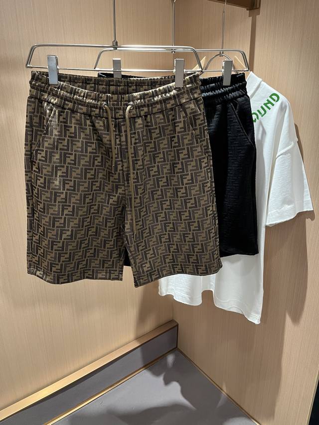 Fen*Di Fen*Di 2025 Spring/Summer New Classic Casual Versatile Drawstring Shorts,