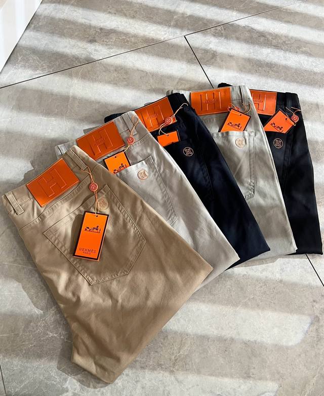Herm S 2025 Spring/Summer Men's High-End Casual Pants, Overseas Trade Company Ch