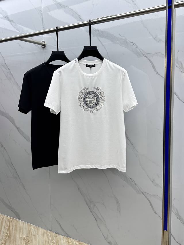 Dg 2025 Spring/Summer New D-House Printed Short-Sleeve Shirt, High-End Version,