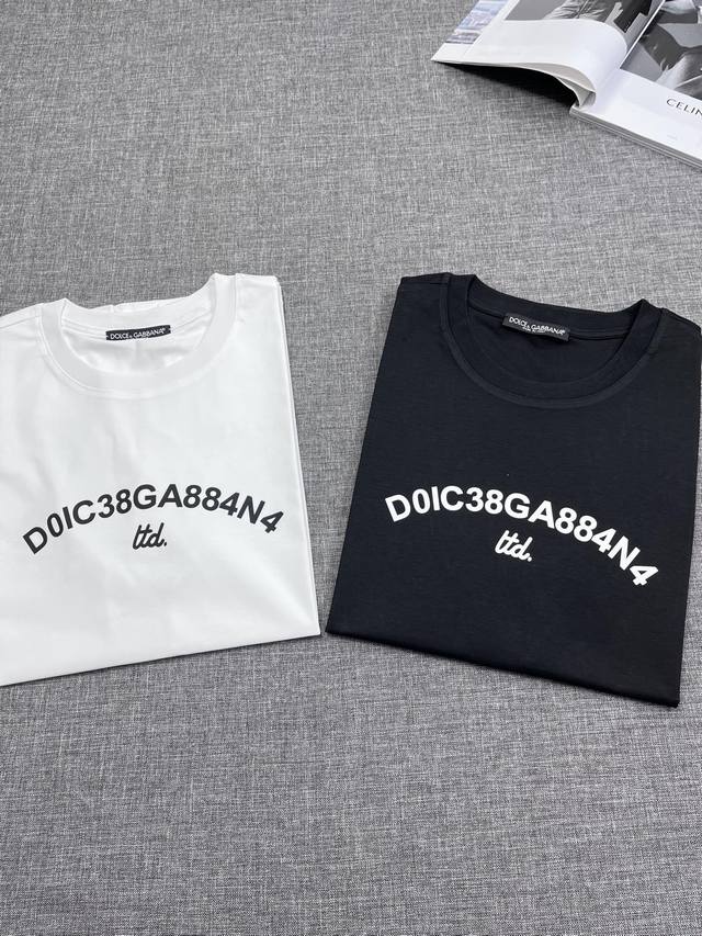 Dg Dolce & Gabbana 2025 Spring/Summer New Arrival Round-Neck Casual Silk-Cotton