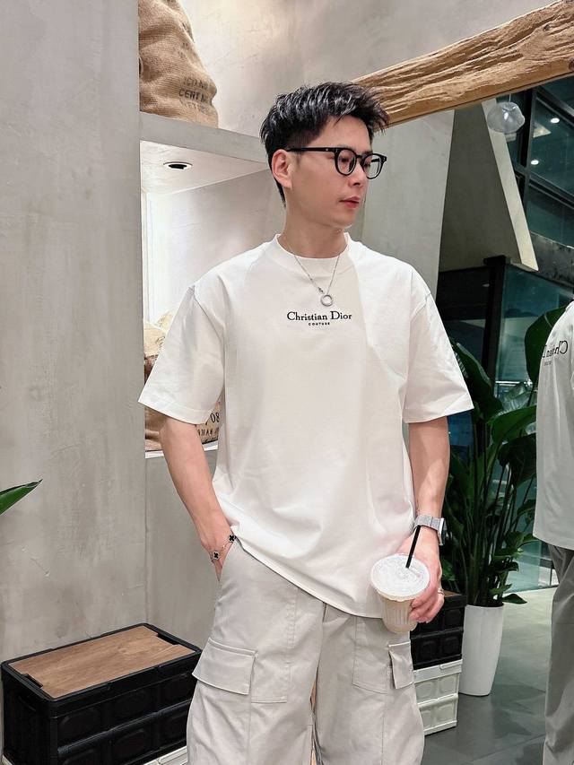 Dior 2025 Spring/Summer New Arrival Exclusive Store Latest Short-Sleeve Round-Ne