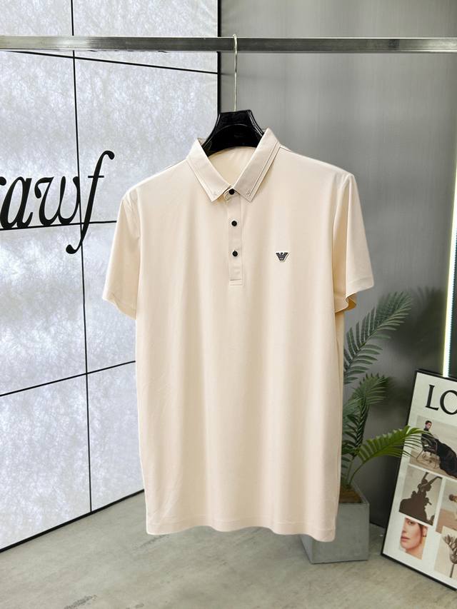 Armani High-End Business Casual Short-Sleeve Shirt For White-Collar Professional