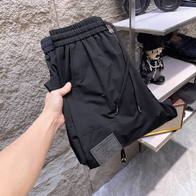 Burberry Black Workwear Cuffed Pants A Perfect Blend Of Casual And Practical. Th