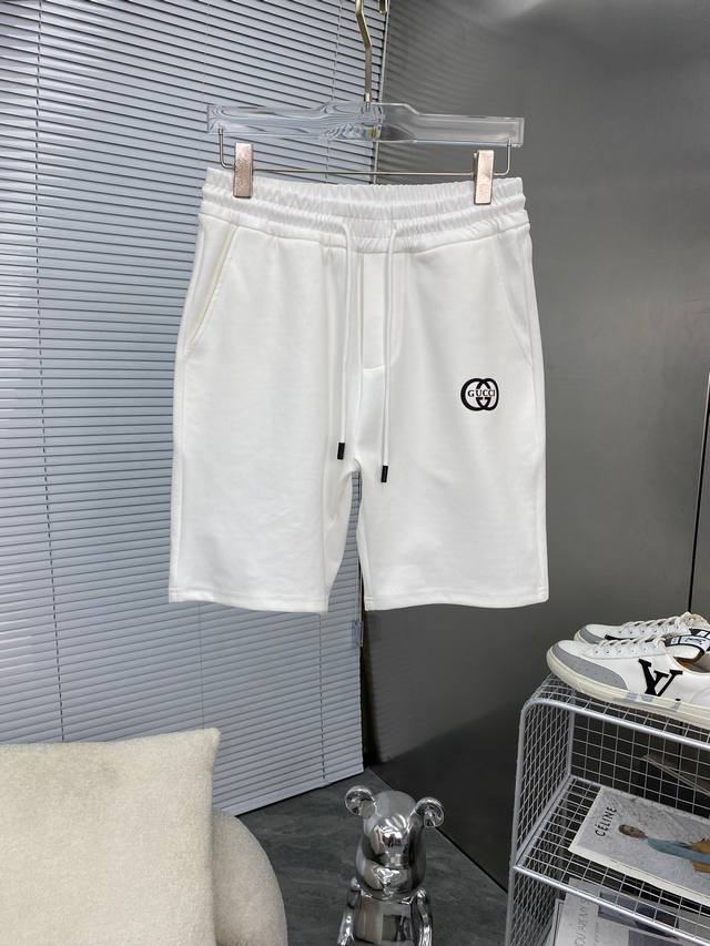Gucci New Arrival 2025 Spring/Summer New Casual Shorts, Imported High-Density Cu