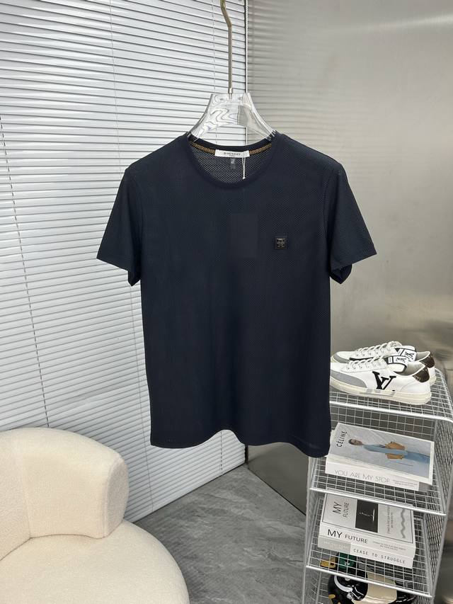 Givenchy 2025 Spring/Summer New Arrival Men's Round Neck Short-Sleeve Series Shi