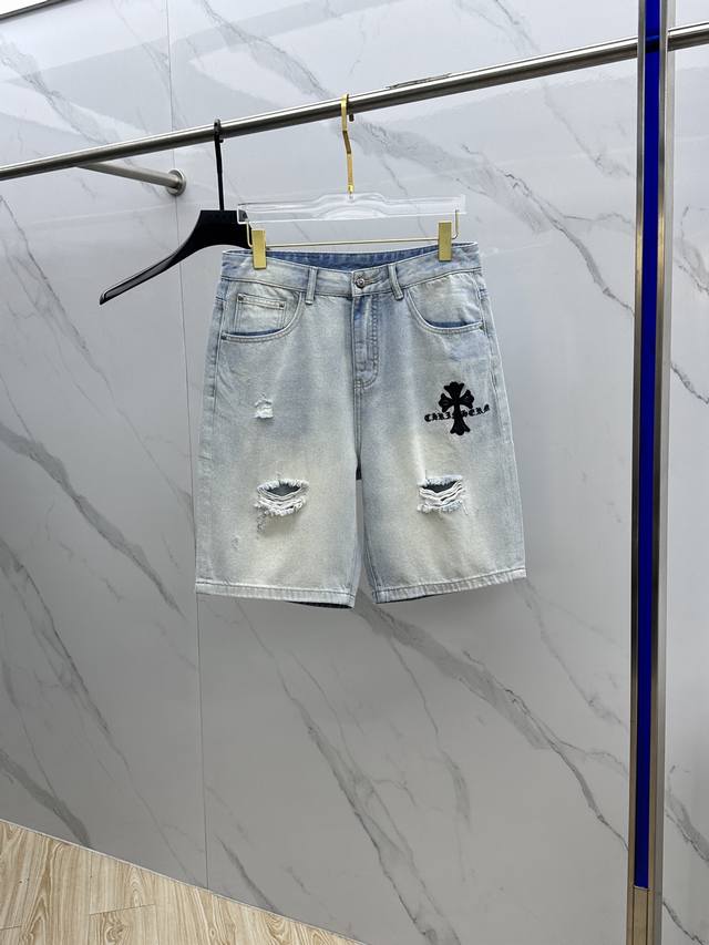 Ch*Kroxin High-End Custom, 2025 Early Spring New Arrival Five-Inch Denim Pants A