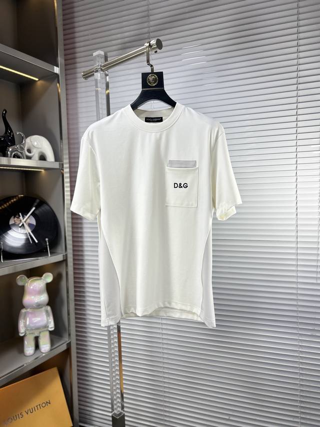 Dg* Dolce & Gabbana Ss25 Spring/Summer New Short-Sleeve Shirt, Top-Quality Patte