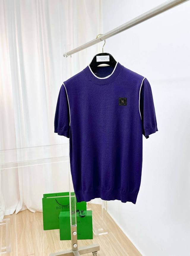 Givenchy 25Ss New Knit Short-Sleeve Shirt, Ultra-Classic Design, Simple With No