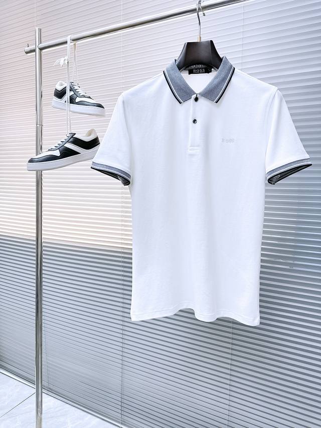 Boss 2025 Summer New Men's Collared Polo Shirt, Unlocking Italian Elegance. The