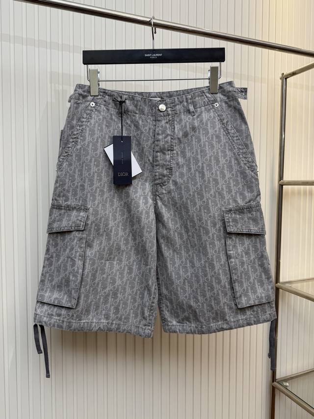 Dio Dior 25Ss Full-Print Jacquard Shorts Size: S M L Xl