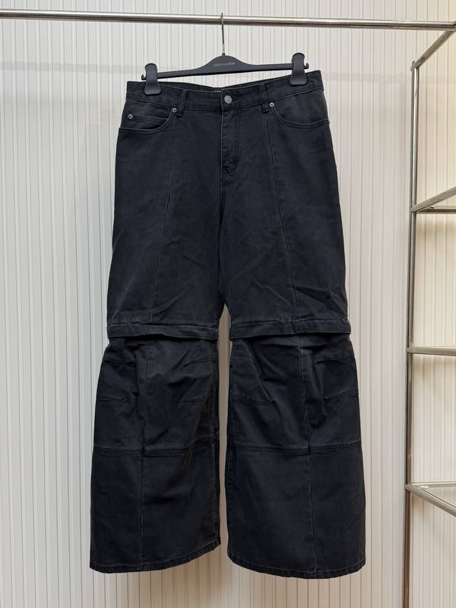 Bal Paris 25Ss Detachable Workwear Denim Pants Size: Xs, S, M