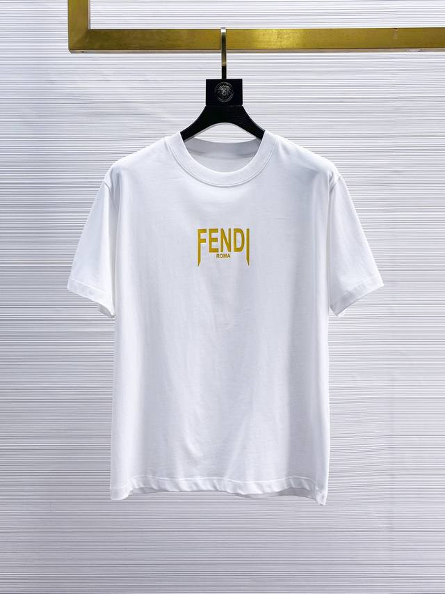 Fendi, Complete With Three Labels. 2025 Summer New Arrival Short-Sleeve Shirt, A