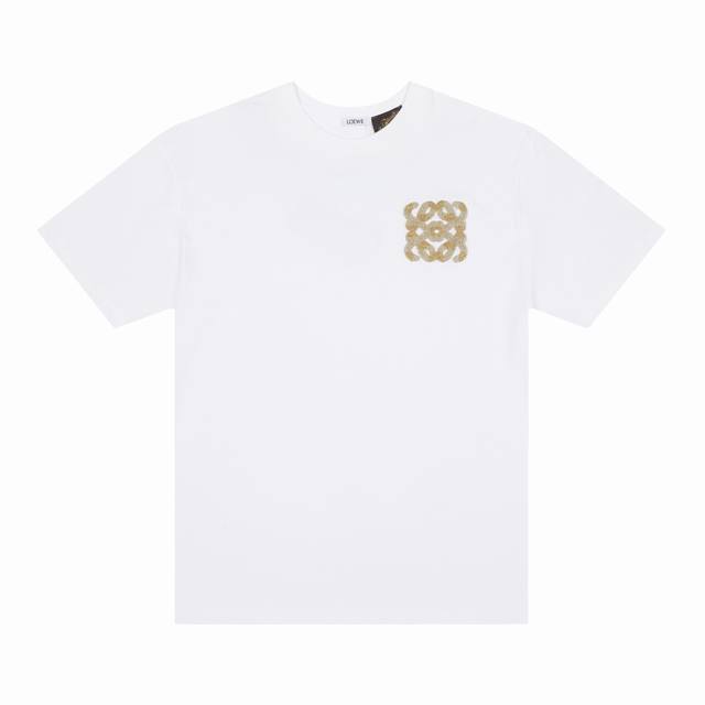 Loewe*Loewe 3D Towel Short-Sleeve T-Shirt - Custom 260G 32-Count 100% Cotton Dou