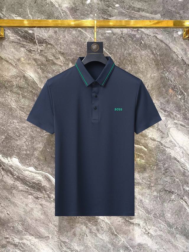 Boss New Arrival! 2025 Ss Summer New Arrival Letter Logo Men's Collared Polo Shi