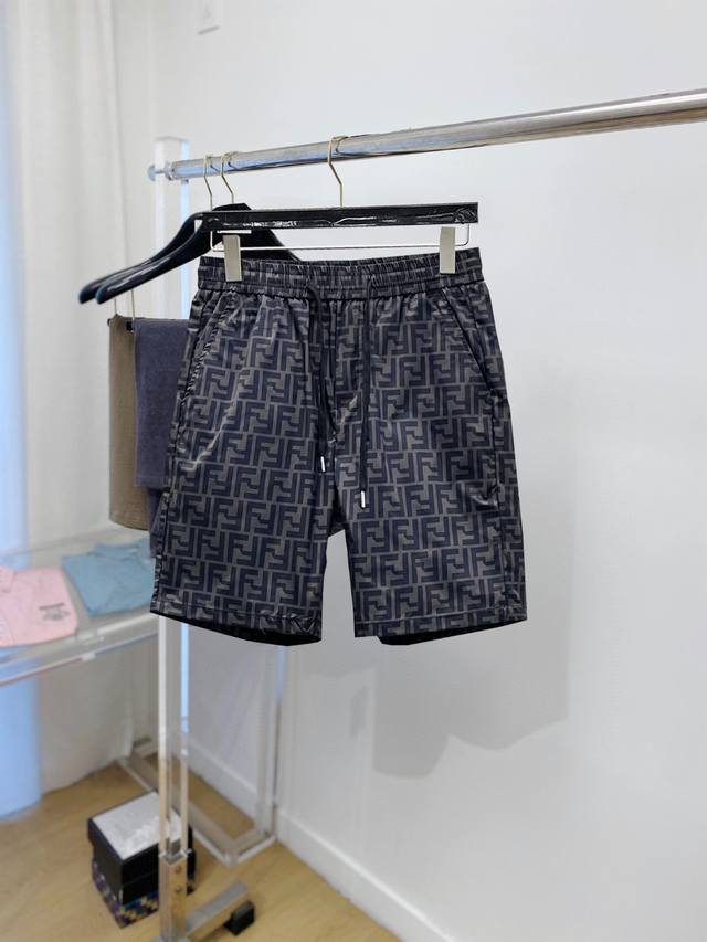 Fendi 2025 Summer New Men's Casual Shorts, Premium Custom-Made Breathable Fabric