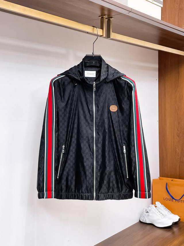 Gucci 2025 Spring New Men's Jacket, High-End Version! Custom-Made Fabric From Th
