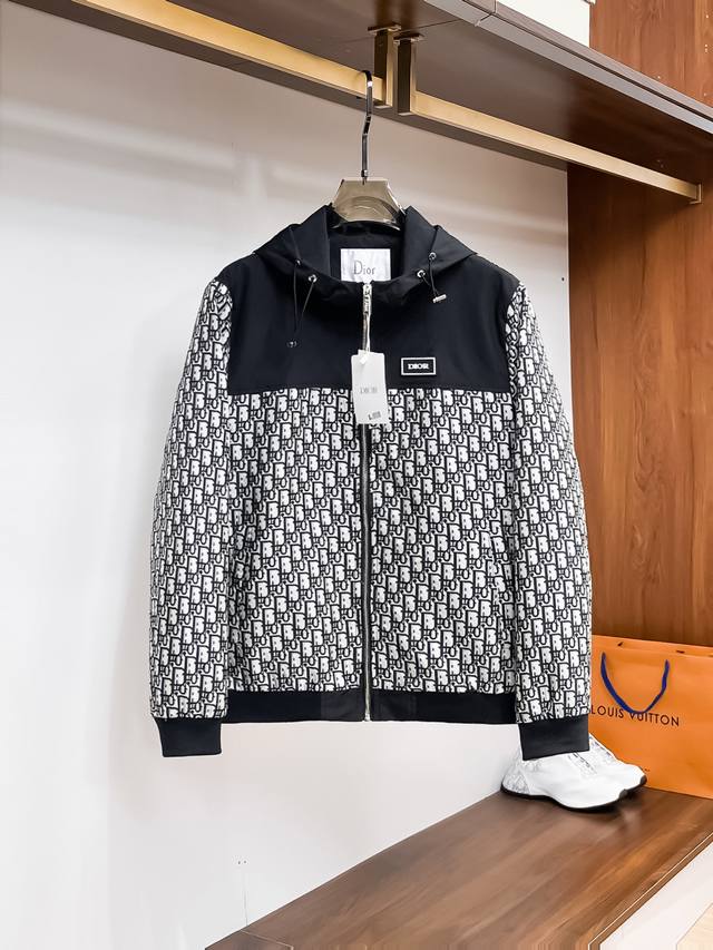 Dior 2025 Spring New Men's Jacket, High-End Version! Custom-Made Fabric From The