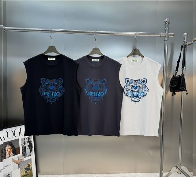 Kenz*Takada*San 2025 Spring/Summer New Arrival Unisex Tank Top ~ Latest Tiger He