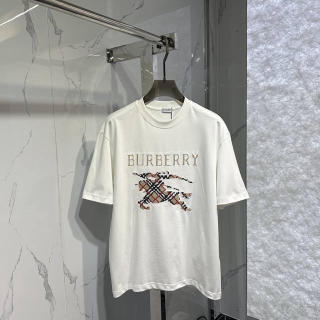 Bbr New War Horse Embroidered Short-Sleeve T-Shirt Color: Black, White Size: M-2