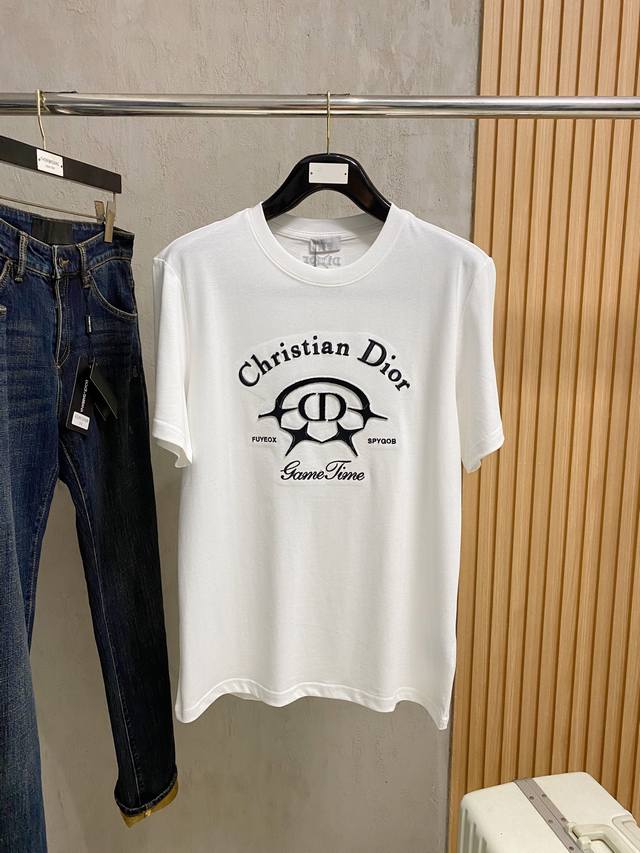 Dior 25Ss Spring/Summer New Arrival Exclusive Store Latest Short-Sleeve Round-Ne