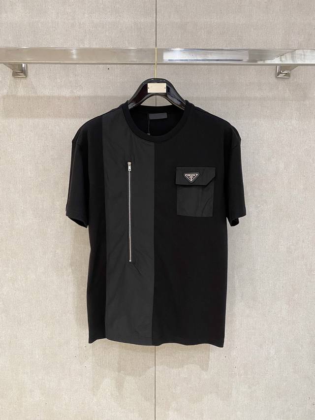 Prada 25Ss Spring/Summer New Arrival Exclusive Store Latest Short-Sleeve Round-N