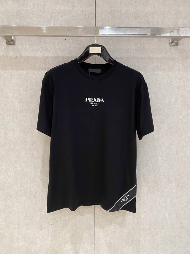 Prada 25Ss Spring/Summer New Arrival Exclusive Store Latest Short-Sleeve Round-N