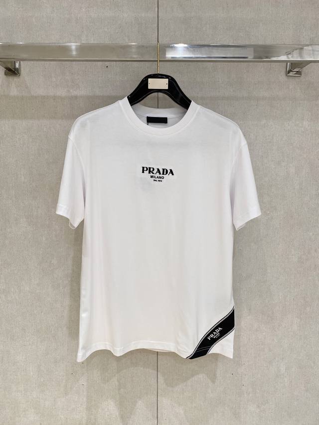 Prada 25Ss Spring/Summer New Arrival Exclusive Store Latest Short-Sleeve Round-N