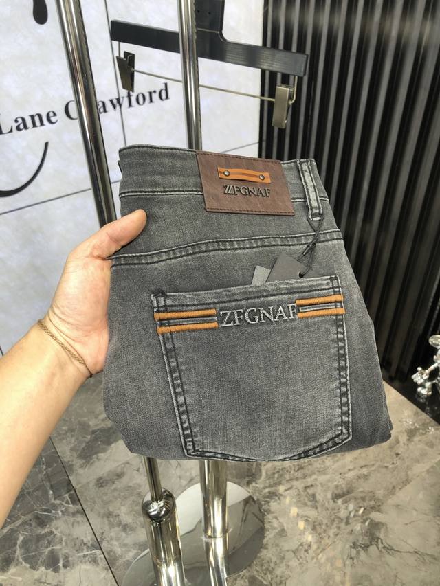 Zegna. 2025 Spring/Summer High-End Fashion Feel, Ultra-Soft Denim Fabric, Light-