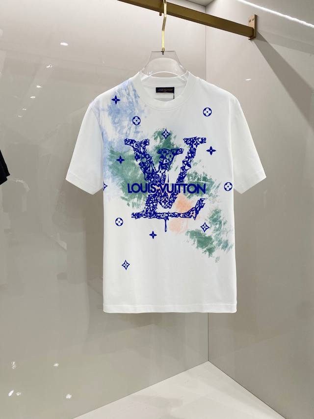 Lv 2025 Early Spring New Arrival Unisex Short-Sleeve T-Shirt! Custom-Made Exclus