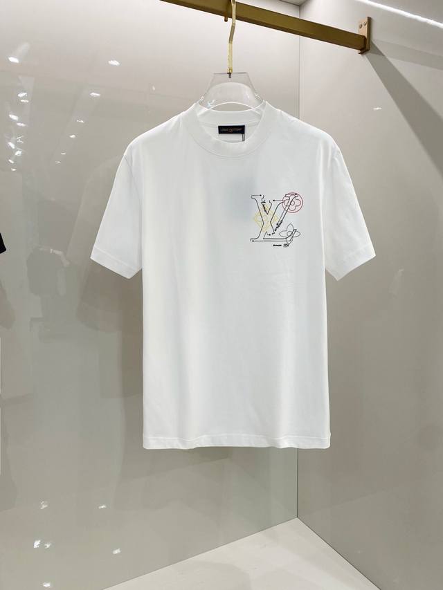 Lv 2025 Early Spring New Arrival Unisex Short-Sleeve T-Shirt! Custom-Made Exclus