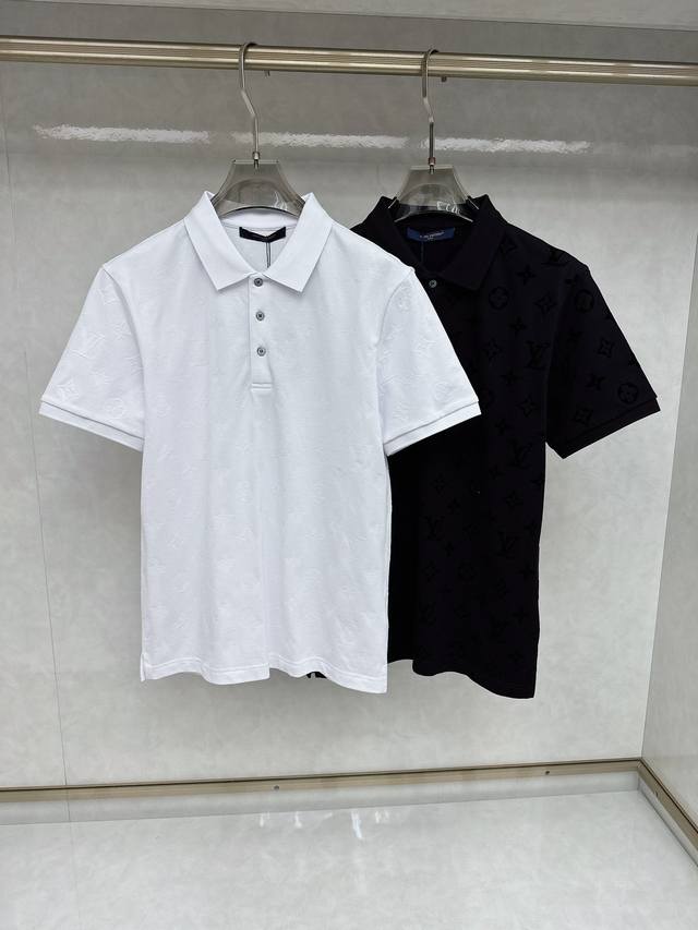 Lv 2025Ss Summer New Arrival Logo Men's Collared Polo Shirt! Classic Business Me